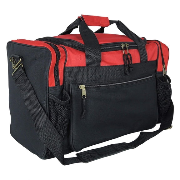 ProEquip 17" Sport Gym Duffle Bag Travel Size Sport Durable Gym Bag (Red)