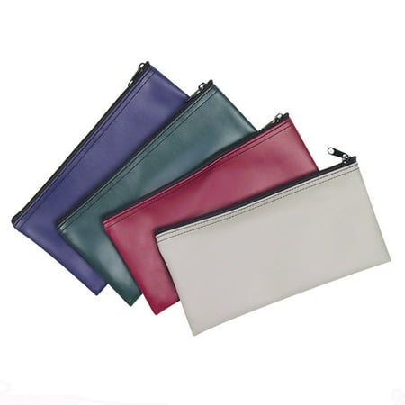 ProEquip Bank Bags Money Bags 4-Piece Set PM Company Security Bank Deposit, 11 x 5.5 Inches