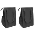 thumbnail image 1 of ProEquip Insulated Lunch Bag Wine Cooler Tote Reusable Tall Water Bottle Carrier For Adults Men Women | Black (PACK OF 2 FOR PRICE OF 1), 1 of 3