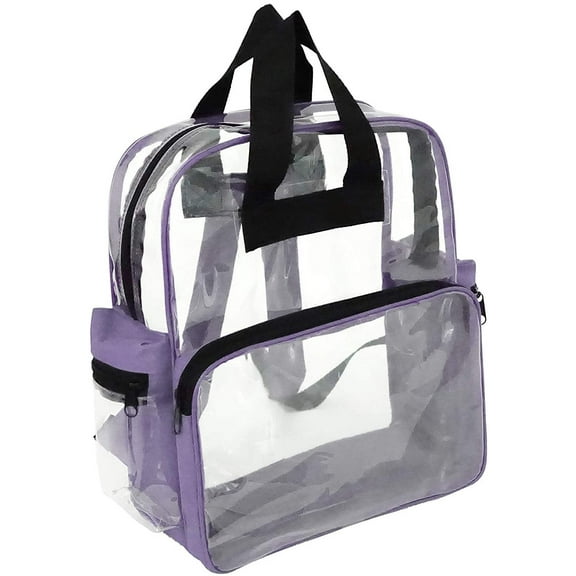 ProEquip Unisex Adult Travel Backpack - Clear/Lavender