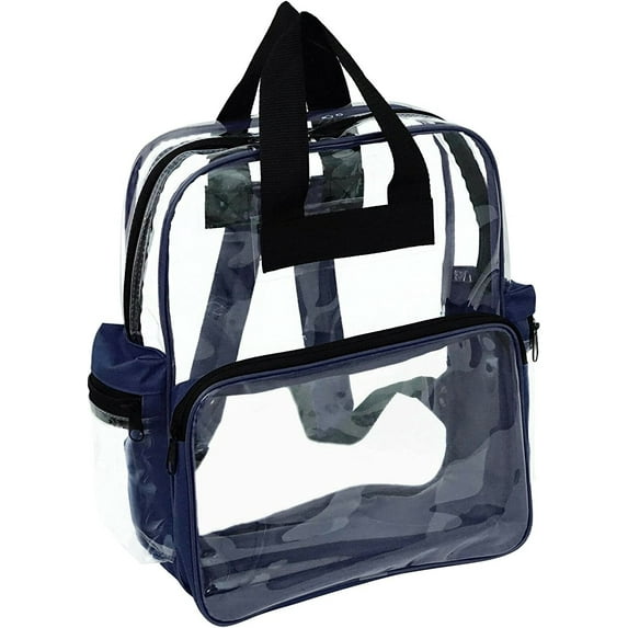 ProEquip Unisex Adult Travel Backpack - Clear/Navy