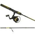 thumbnail image 1 of ProFISHiency Bumblebee 5ft 6in Micro Spinning Graphite Fishing Pole & Reel Combo, Moderate Action, 1 of 9