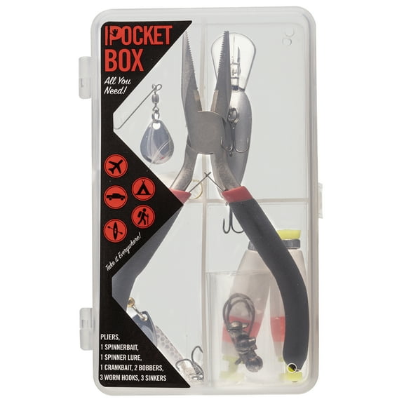 ProFISHiency Fully Loaded Pocket Box, Fishing Terminal Tackle Box Plastic