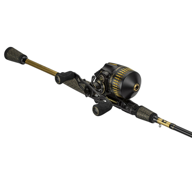 ProFISHiency Sniper 6ft 8in Black and Gold Spincast IM6 Graphite Combo 