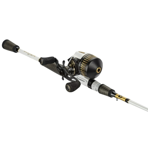 ProFISHiency Sniper 6ft 8in Medium Graphite Spincast Combo, Pre-Spooled with Monofilament Line