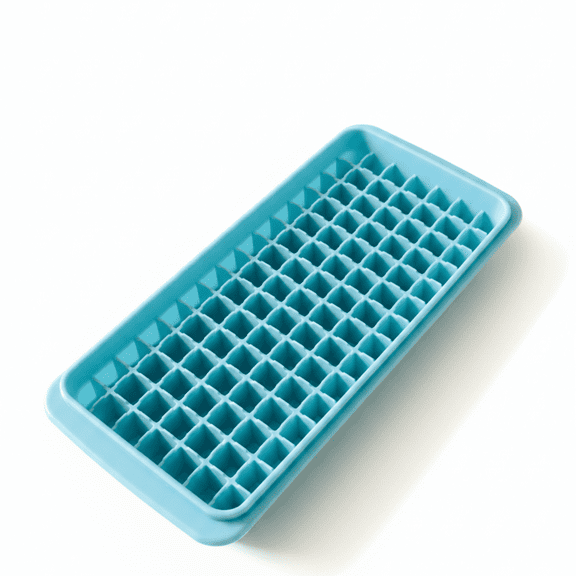 ProFinds 90 Grid Mini Ice Cube Tray Flexible Bottom Easy Release Storage Mold Blue 10 Ounce Capacity 1 Unit