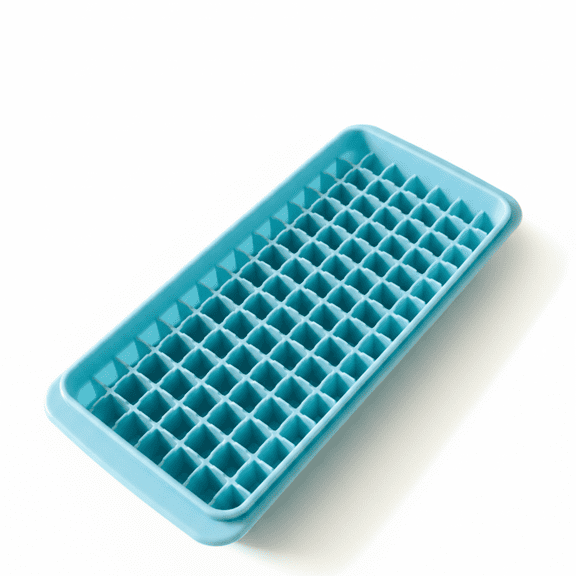 ProFinds 90 Grid Mini Ice Cube Tray Flexible Bottom Easy Release Storage Mold Blue 10 Ounce Capacity 1 unit