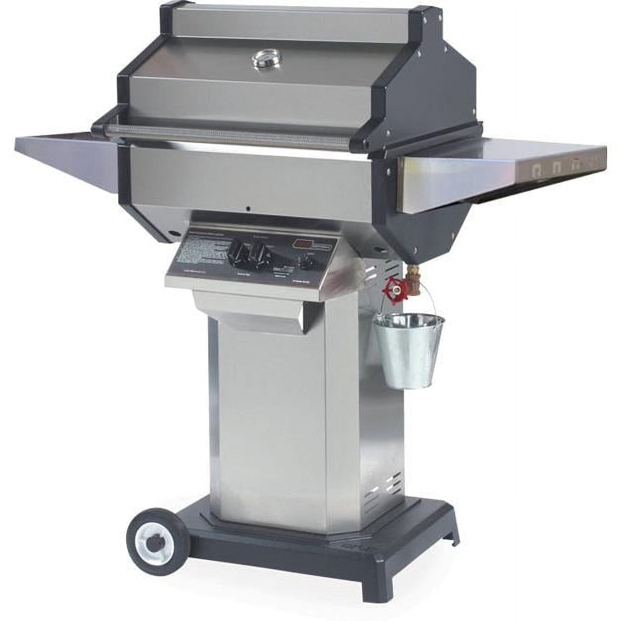 ProFire Grills Phoenix SDSSOCP - Stainless Steel Propane Gas Grill Head On Stainless Steel Pedestal Cart With Aluminum Base