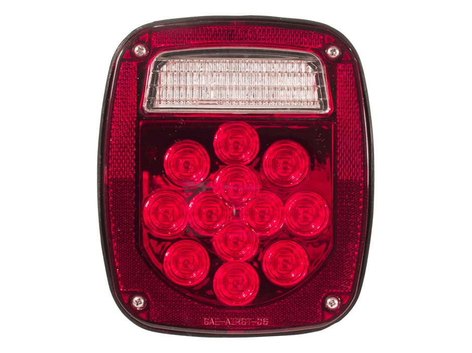 ProFleet Universal Square LED Tail Light, 12/21 LEDs
