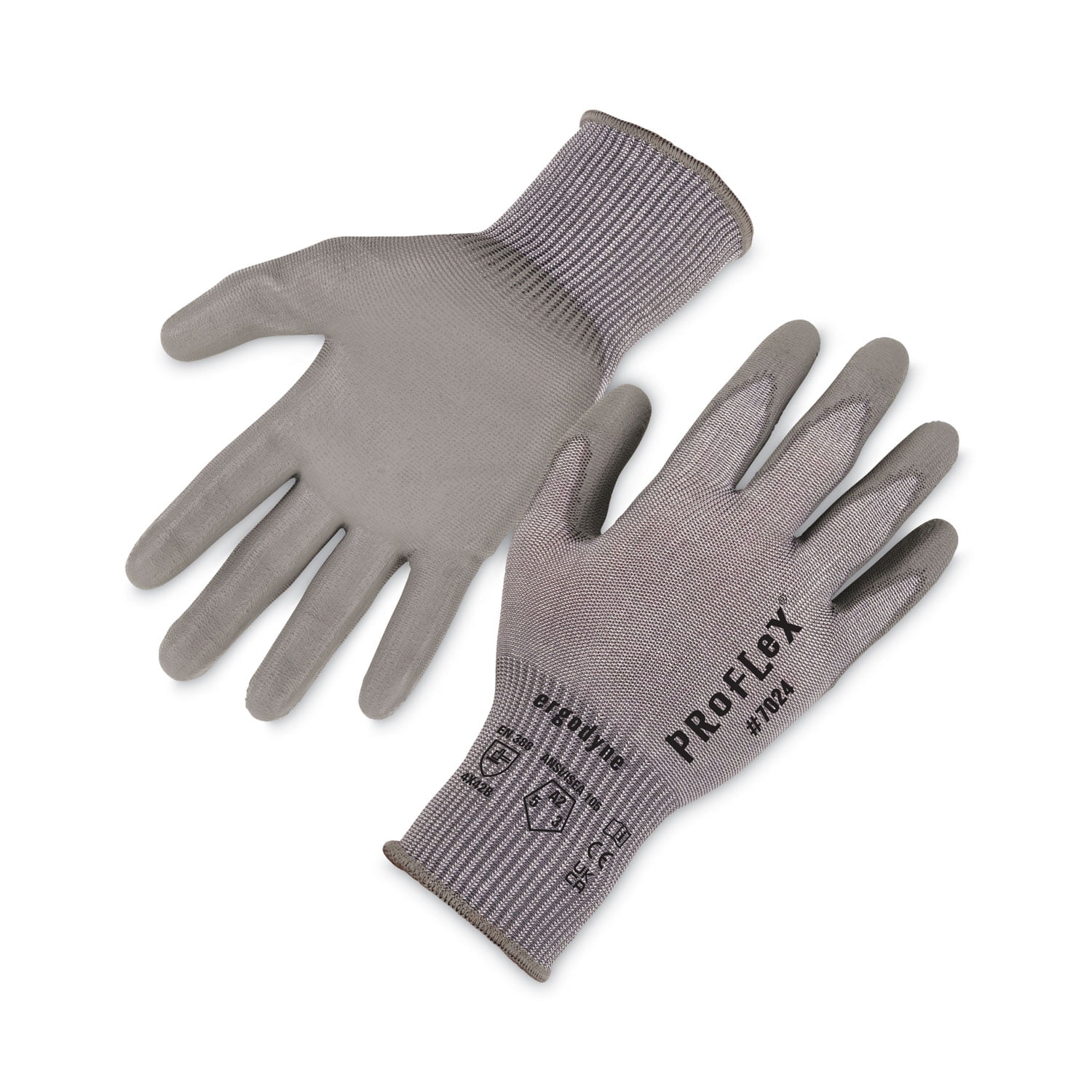 ProFlex 7024 ANSI A2 PU Coated CR Gloves, Gray, X-Small, Pair, Ships in 1-3 Business Days ProFlex 7024 ANSI A2 PU Coated CR Gloves, Gray, X-Small, Pair, Ships in 1-3 Business Days