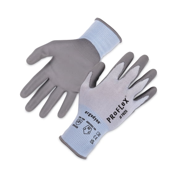 ProFlex 7025 ANSI A2 PU Coated CR Gloves, Blue, 2X-Large, Pair, Ships in 1-3 Business Days | Bundle of 2 Pairs