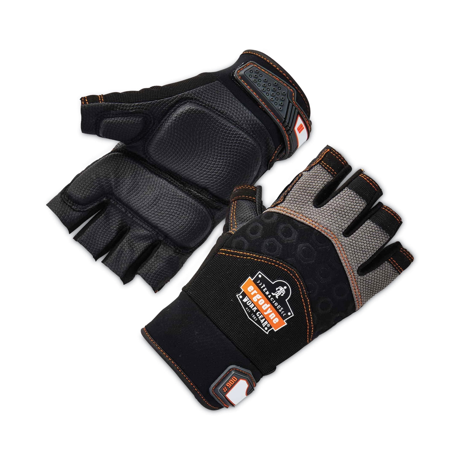 ProFlex 900 Half-Finger Impact Gloves, Black, Small, Pair, Ships in 1-3 Business Days ProFlex 900 Half-Finger Impact Gloves, Black, Small, Pair, Ships in 1-3 Business Days