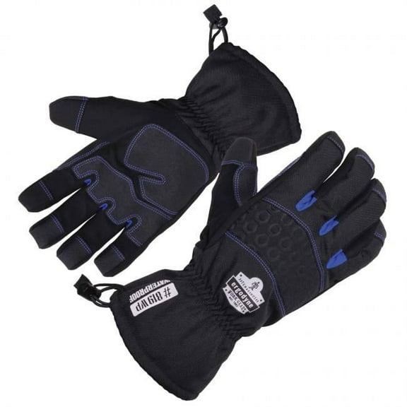ProFlex 17613 Extreme Thermal Waterproof Winter Work Gloves with Tena-Grip , Black - Medium