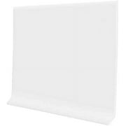 ProFlex Non Glued Vinyl Wall Base Trim, Durable and Flexible Vinyl Floor Base, White, 4" x 20'