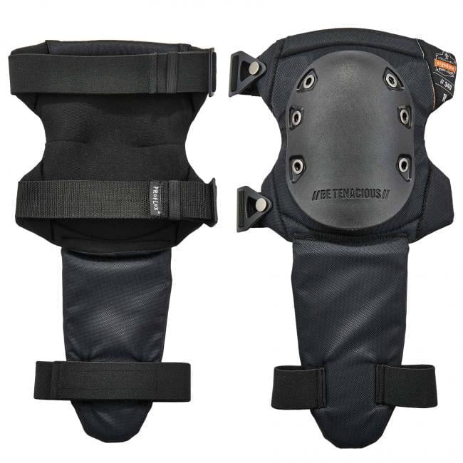 ProFlex  Slip Resistant Knee Pads with Shin Guard, Black Cap