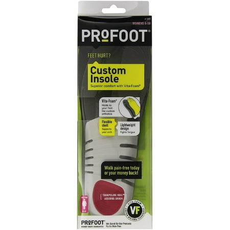 ProFoot Custom Insole With Vita-foam, Women's 6-10 1 Pair