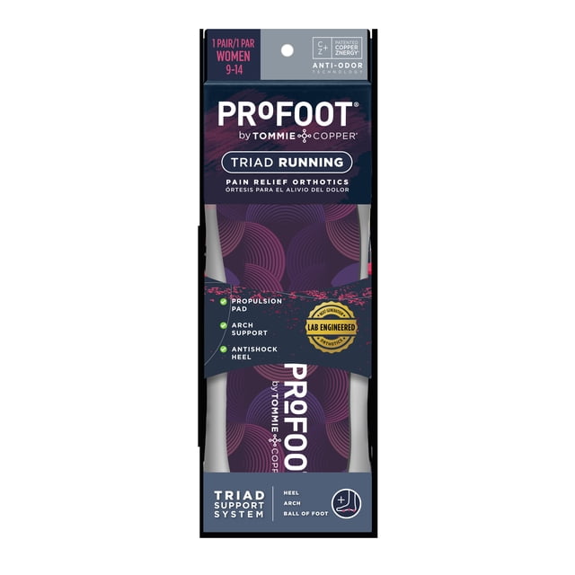 ProFoot Full Length Triad Running Orthotic Insole for Knee, Leg & Back ...