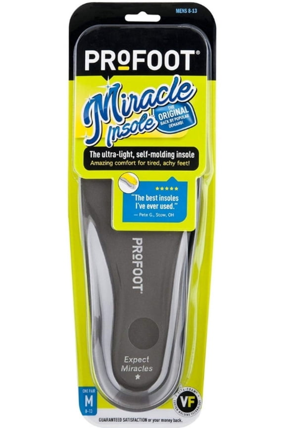 Original Miracle Insole, Men's 8-13, 1 Pair