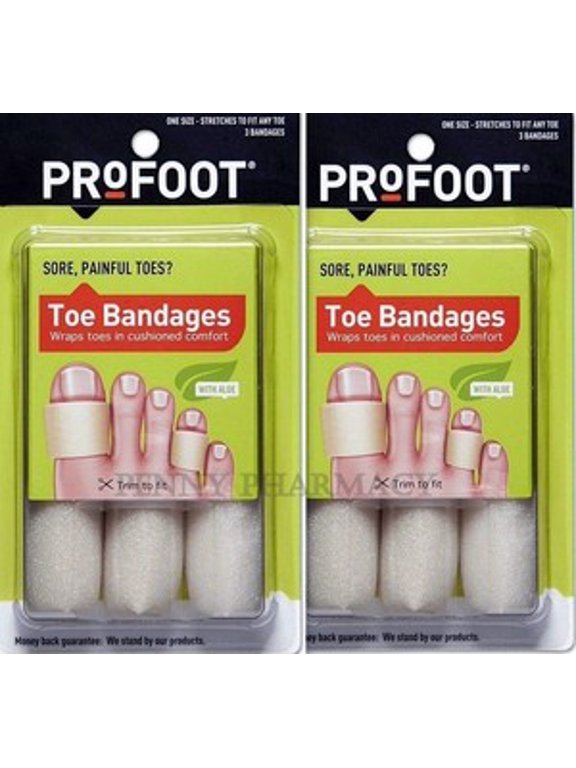 ProFoot Toe Bandages One Size 3 Each ( 2 boxes )