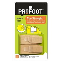 ProFoot Toe Straight & Gentle Toes Realign Wrap, 1 Pair Fits All, 2-Pack