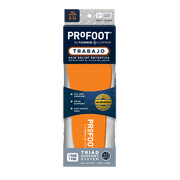 ProFoot Full Length Triad Work Orthotic Insoles for Knee, Leg & Back Pain, Mens 8-13, 1 Pair