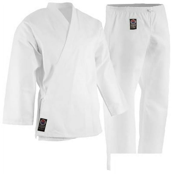 ProForce 8 oz. Karate Uniform (Elastic Drawstring) - 55/45 Blend - White #4 (5'11"/185 lbs.)