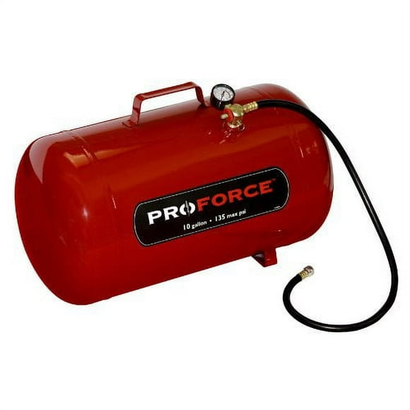 Ascot 5 Gallon Portable Air Tank - 125 PSI Max, With 4ft Hose, Ball Foot Chuck & Drain Valve