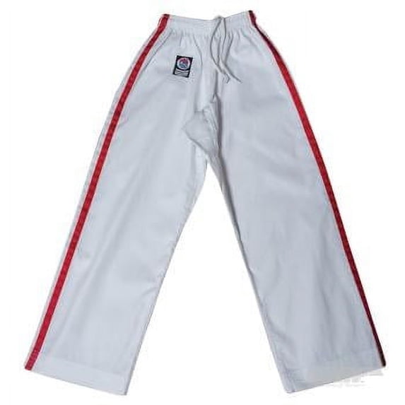 ProForce Gladiator Demo Karate Pants II - White/Red - 7 6'8" - 6'11" 280-325 lbs