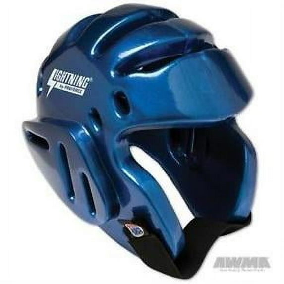 ProForce Lightning Sparring Head Guard / Headgear - Blue Large