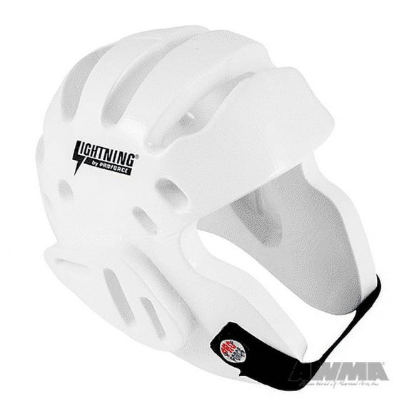 ProForce Lightning Sparring Head Guard / Headgear - White Large