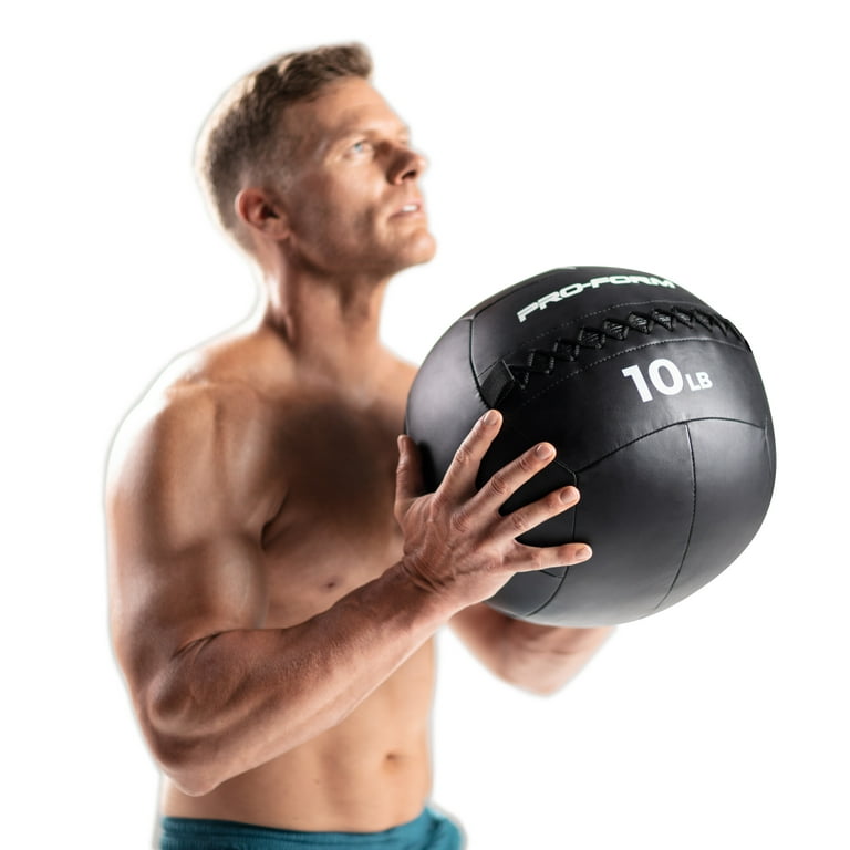 ProForm 10 lb. Multi Function Wall Ball with Soft Protective Covering Walmart
