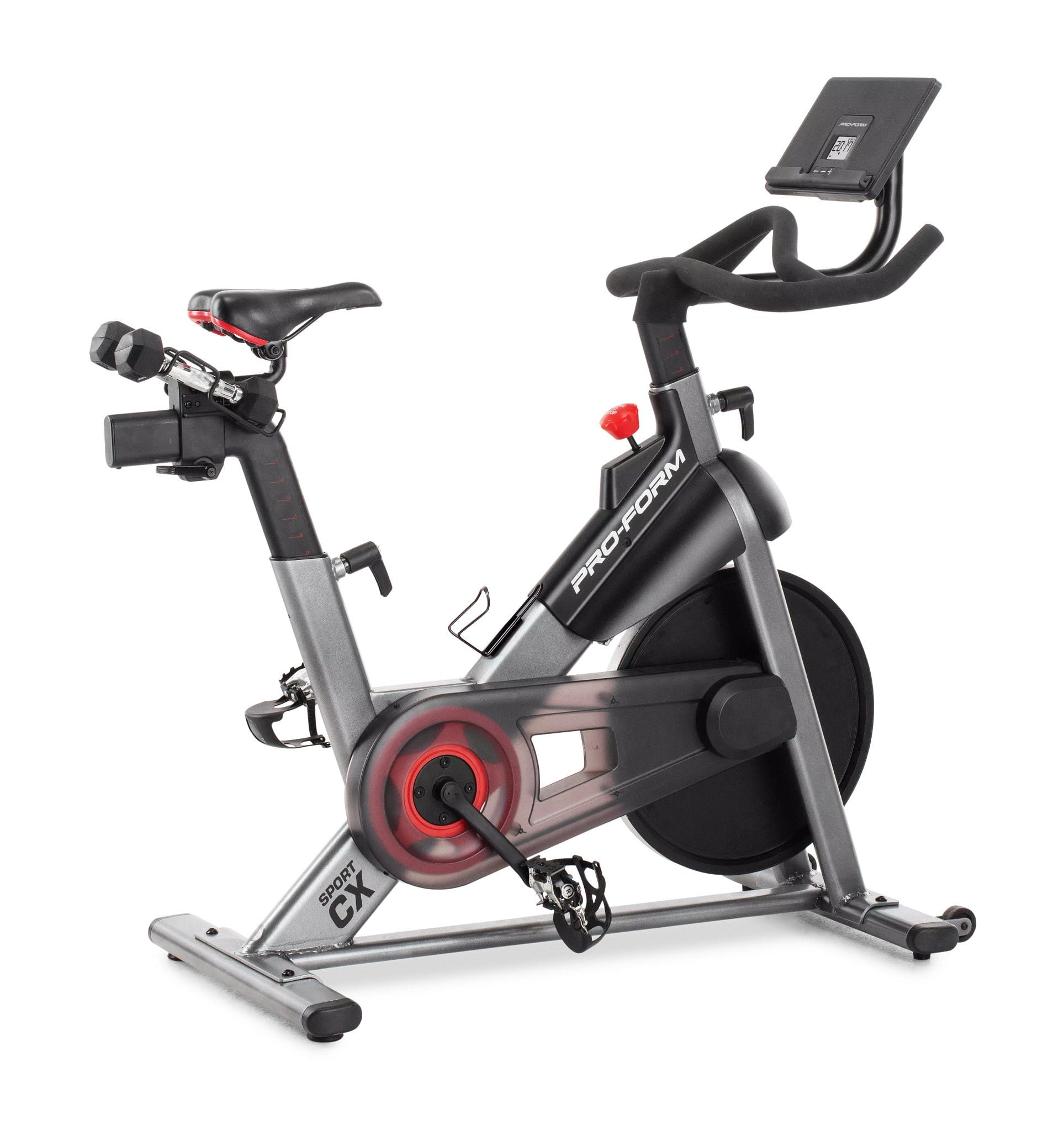 ProForm Sport CX Stationary Exercise Bike with 3 lb. Dumbbells, 30-Day ...