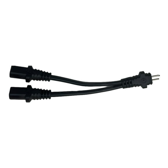 ProFurnitureParts 6 inch 2 Pin Splitter Lead Y Cable 2 Motors to 1 Power Supply for Electric Recliner Lift Chair
