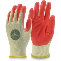 ProGear Safety Red Palm Protective Gloves for Work Latex-Coated Safety Gloves, 300 Pairs