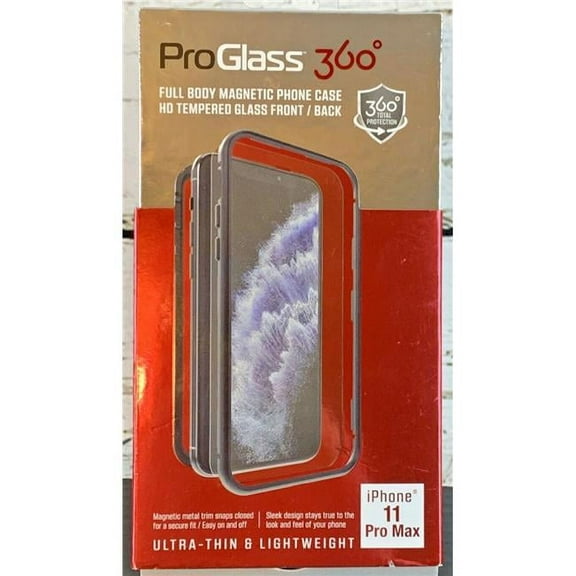 ProGlass 360 Full Body Magnetic Screen Protector Case for iPhone 11 Pro Max