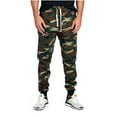 thumbnail image 1 of ProGo USA Men's Casual Joggers Sweatpants Basic Fleece Marled Jogger Pant Elastic Waist (2X-Large, Camouflage), 1 of 7