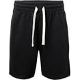 thumbnail image 1 of ProGo USA Men’s Shorts – Classic Fleece Workout Shorts - Men Shorts Casual with Elastic Waist (Black, 2X-Large), 1 of 7