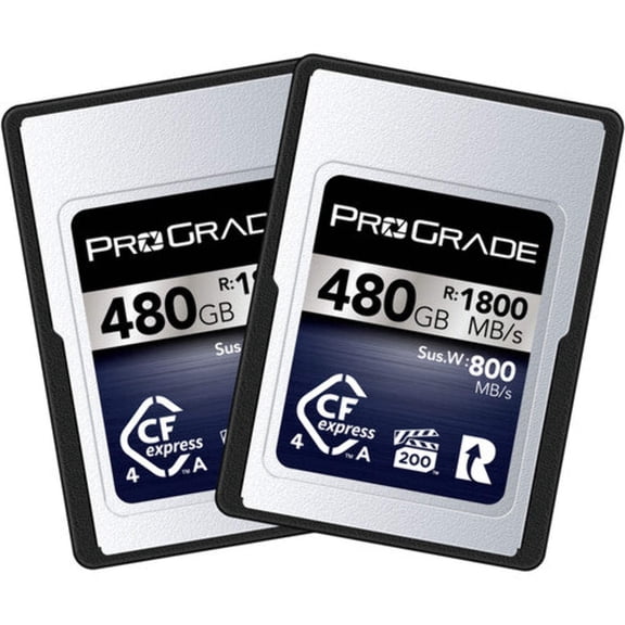 ProGrade Digital CFexpress Type A 4.0 VPG 200 Memory Card - 480GB (2-Pack)