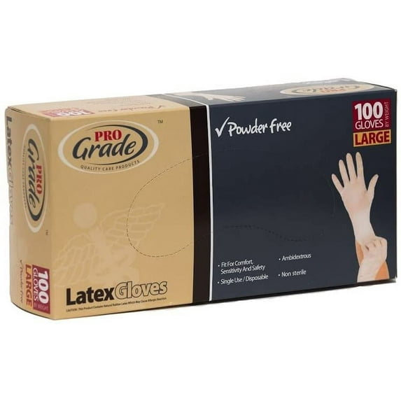 ProGrade Disposable Latex Gloves (Large)