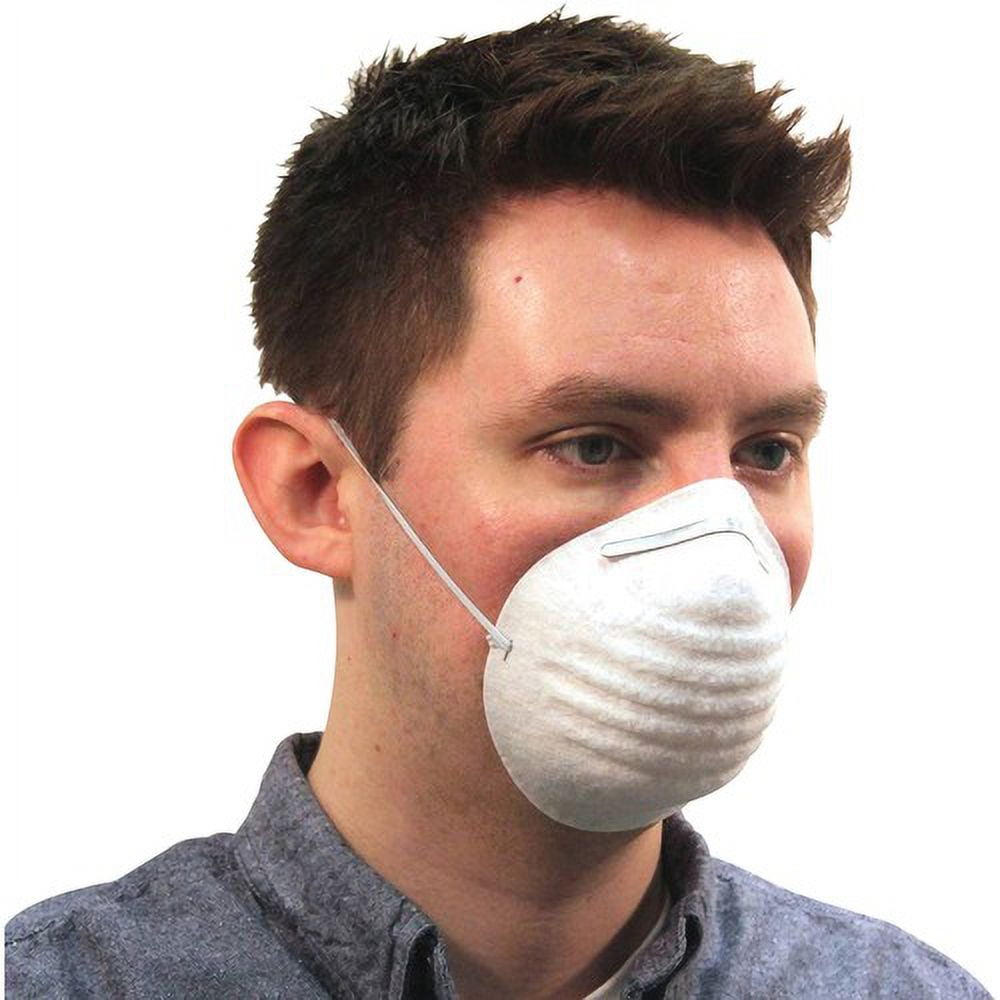 ProGuard Disposable Nontoxic Dust Mask - Pollen, Dust, Grass Protection - Polypropylene - White - Disposable, Elastic Band - 50 / Box ProGuard Disposable Nontoxic Dust Mask - Pollen, Dust, Grass Protection - Polypropylene - White - Disposable, Elastic Band - 50 / Box