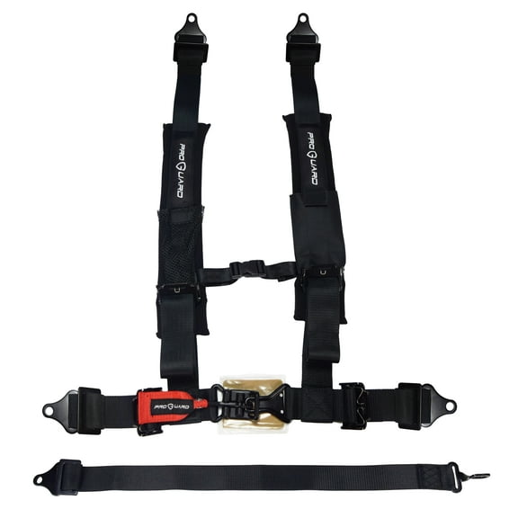 ProGuard Offroad Harness Black with 2" Nylon Straps and 5 Points of Contact - Universal Safety Belt for Polaris, Can-Am, Kawasaki, Yamaha UTVs, ATVs, Side-by-Sides (Single Harness)