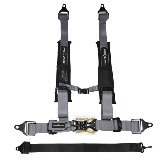 ProGuard Offroad Harness Gray with 2" Nylon Straps and 5 Points of Contact - Universal Safety Belt for Polaris, Can-Am, Kawasaki, Yamaha UTVs, ATVs, Side-by-Sides