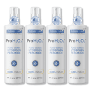 ProH2O2 Food Grade Hydrogen Peroxide 3%, Natural Cleaner by Thrival Labs, Family Pack,8 Fluid Ounce Spray Bottles - 4 Pack