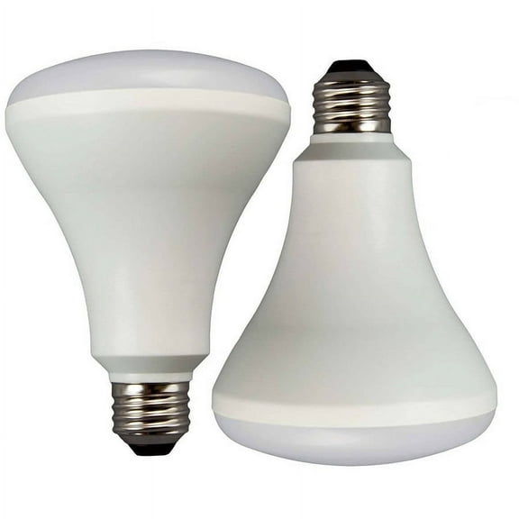 ProHT 88168 BR-30 LED Light Bulb 9W/65W Dimmable, 2-Pack, White