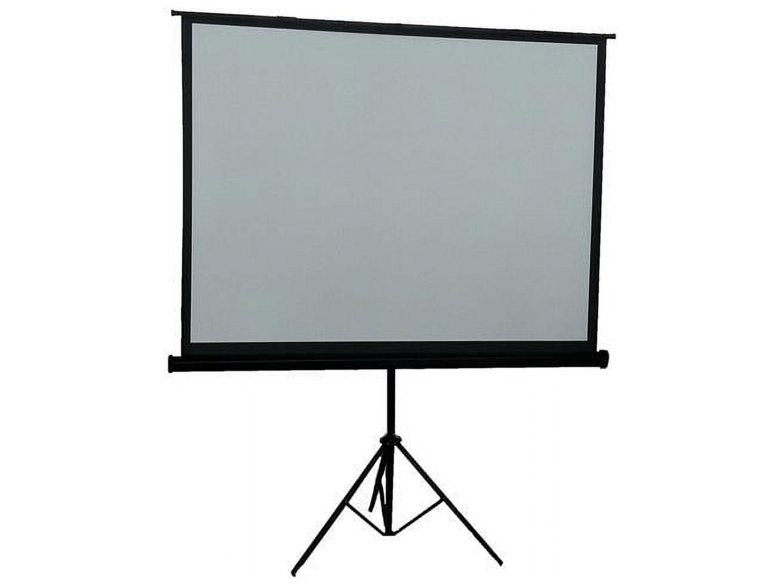 ProHT Tripod Projection Screen Type, 100-inch Ratio 4:3 Portable Indoor Outdoor Projector Screen, 8K / 4K Ultra HD 3D Ready, Foldable Stand Tripod Black Colour