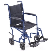 ProHeal 19  Transport Aluminum Wheelchairs for Adults, Foldable and Lightweight Wheel Chair with Nylon Seats