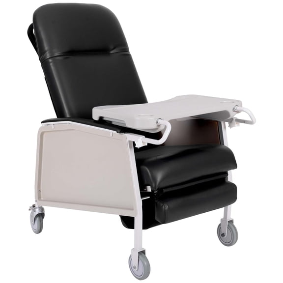 ProHeal 3 Position Bariatric Geri Chair - Medical Recliner for Elderly with Meal Tray, Heavy Duty Reclining Medical Chair