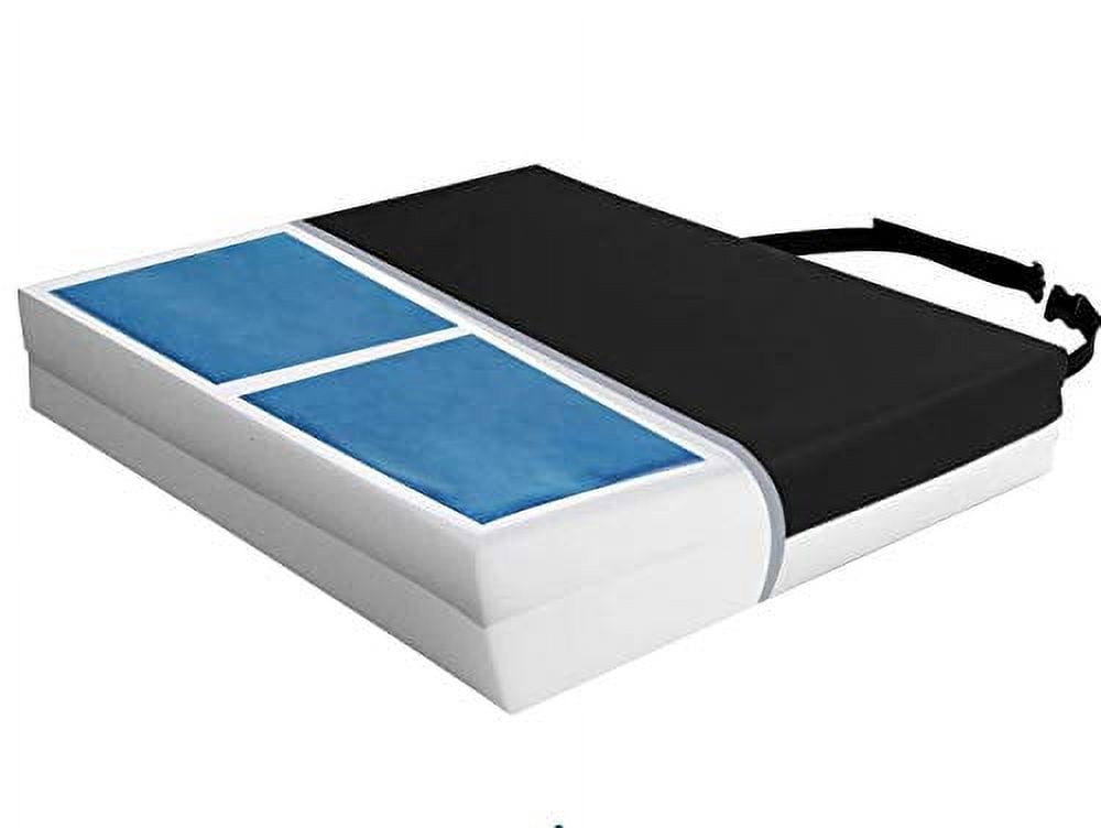 ProHeal 3" Wheelchair Seat Cushion Gel Infused Foam 18" x 16