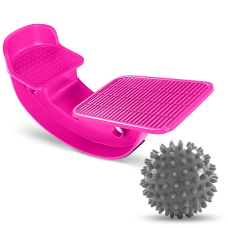 ProHeal Foot Rocker Calf Stretcher - Pink w/Gray Ball - Size 1 - Plantar Fasciitis, Achilles Tendonitis Relief