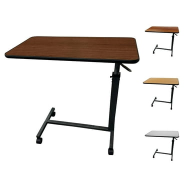 ProHeal Medical Overbed Table - Adjustable Height Bedside Hospital Bed Table with Wheels - Over Bed Hospital Tray for Home Use